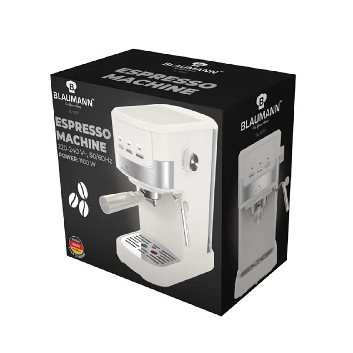 Blaumann BL-9010 Eszpresszó kávéfőző krém-ezüst 1,25 l 1100 W 15 bar 6 csésze kivehető csepptálca #2