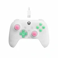 8BitDo RET00505 Ultimate Mini áttetsző fehér vezetékes kontroller, 250 cm kábel, 16 gomb, PC és Xbox kompatibilis