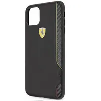 FERRARI FESITHCN65BK On-Track hátlap iPhone 11 Pro Max fekete sárga PU gumi #2