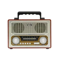 SAL RRT3 retro táskarádió Bluetooth MP3 lejátszás USB SD memóriakártya olvasó AUX 3-sávos AM-FM-SW rádió hordozható
