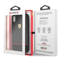 FERRARI FESBOHCI65BK On-Ttrack Racing tok fekete sárga-piros 6,5" iPhone XS Max Apple nyomott mintás matt #3