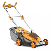 Riwall AM18B1701037B RALM 3740i 37 cm vágási szélesség 25-75 mm vágási magasság 40 l gyűjtőkosár központi magasság-állítás oldalkidobó műanyag ház