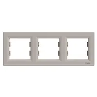 Schneider EPH5800369 ASFORA vízszintes bronz hármas keret ABS 225 mm 83 mm 9 mm IP20