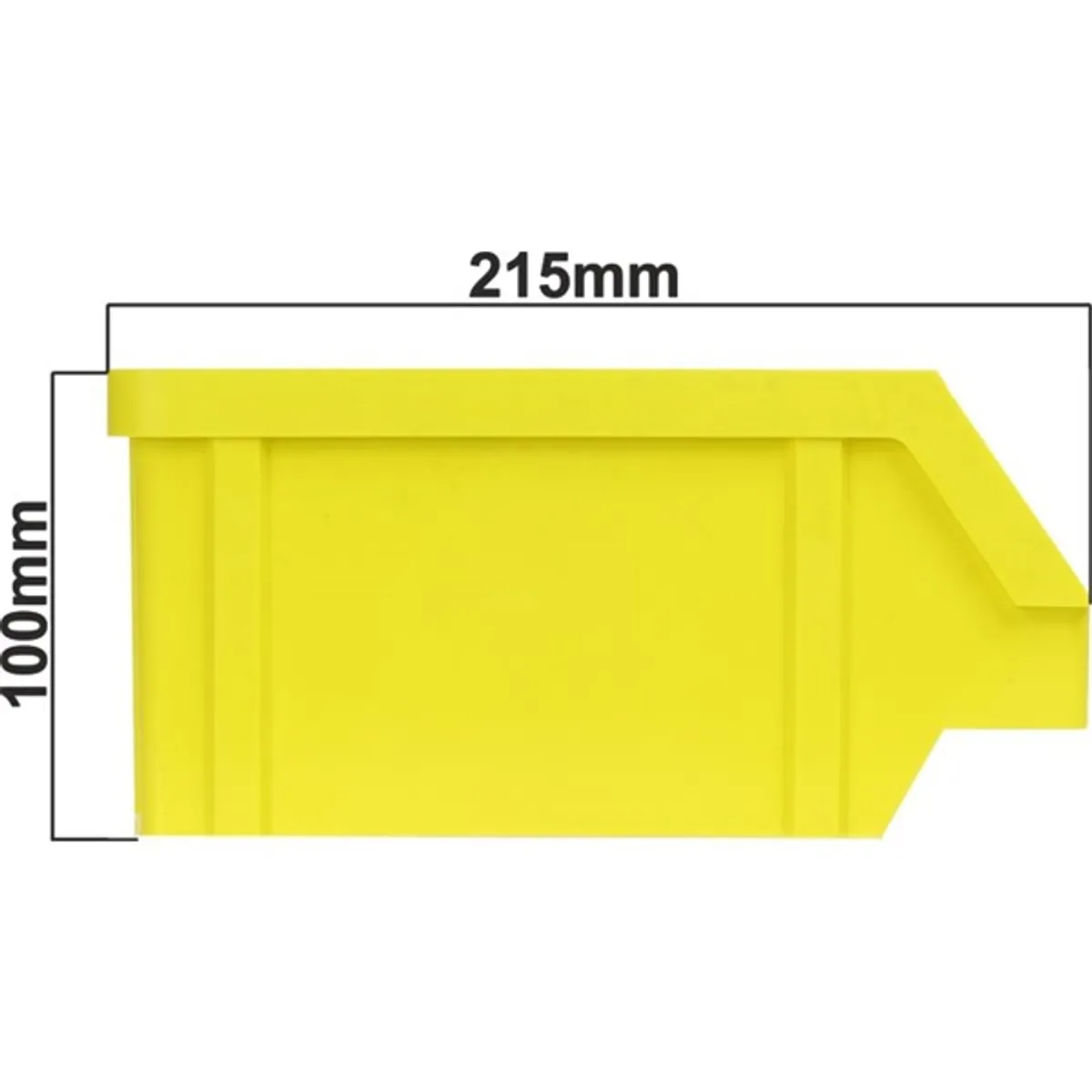Stalflex BIN-M-Y tárolódoboz sárga közepes méretű rackhez #3