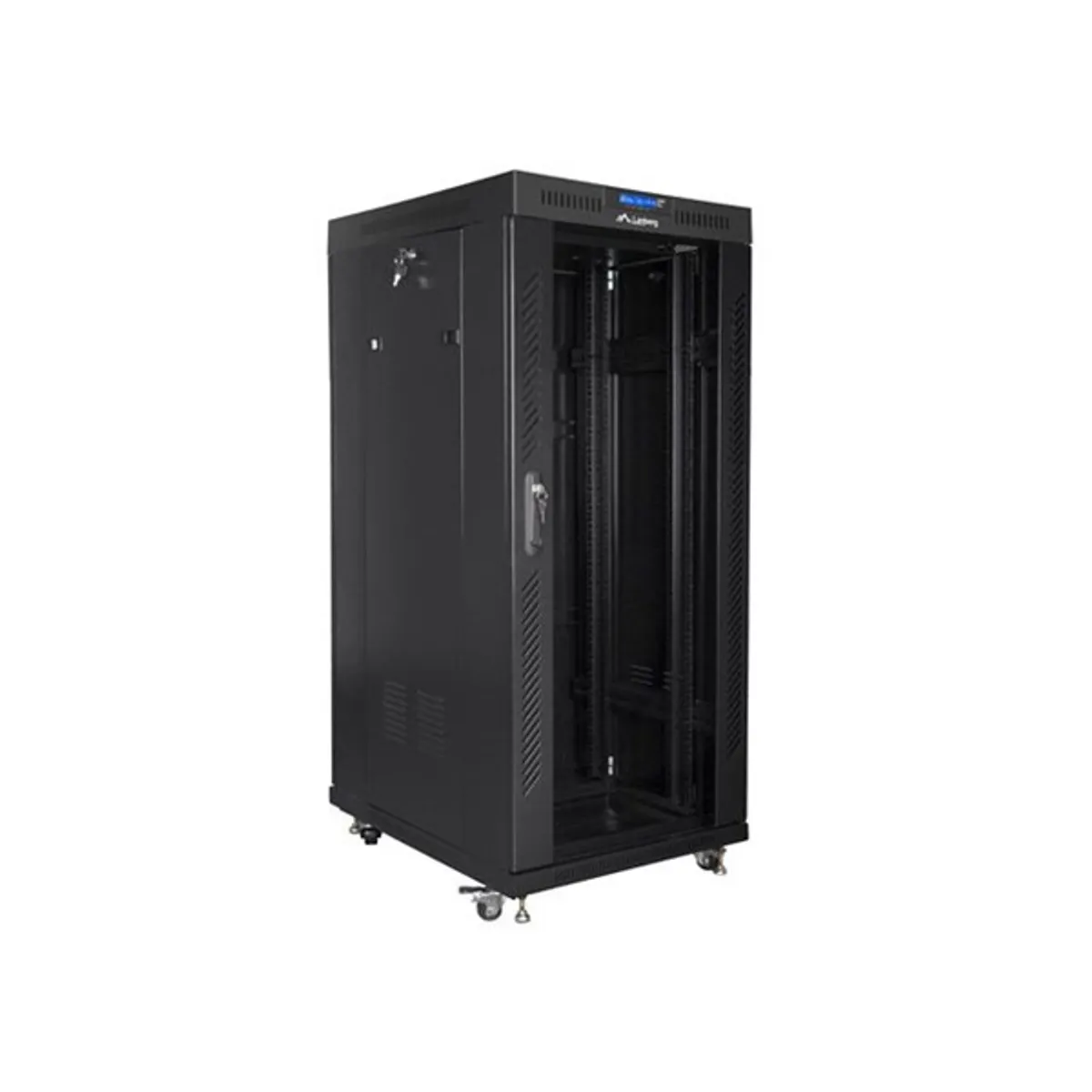 LANBERG FF01-8037-12BL 19" szabadon álló rack 37U 800x1000 üvegajtó LCD fekete #3