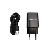 Stansson CH-200-BL Hálózati töltő 5V 2,1A USB A-USB C 1m #2