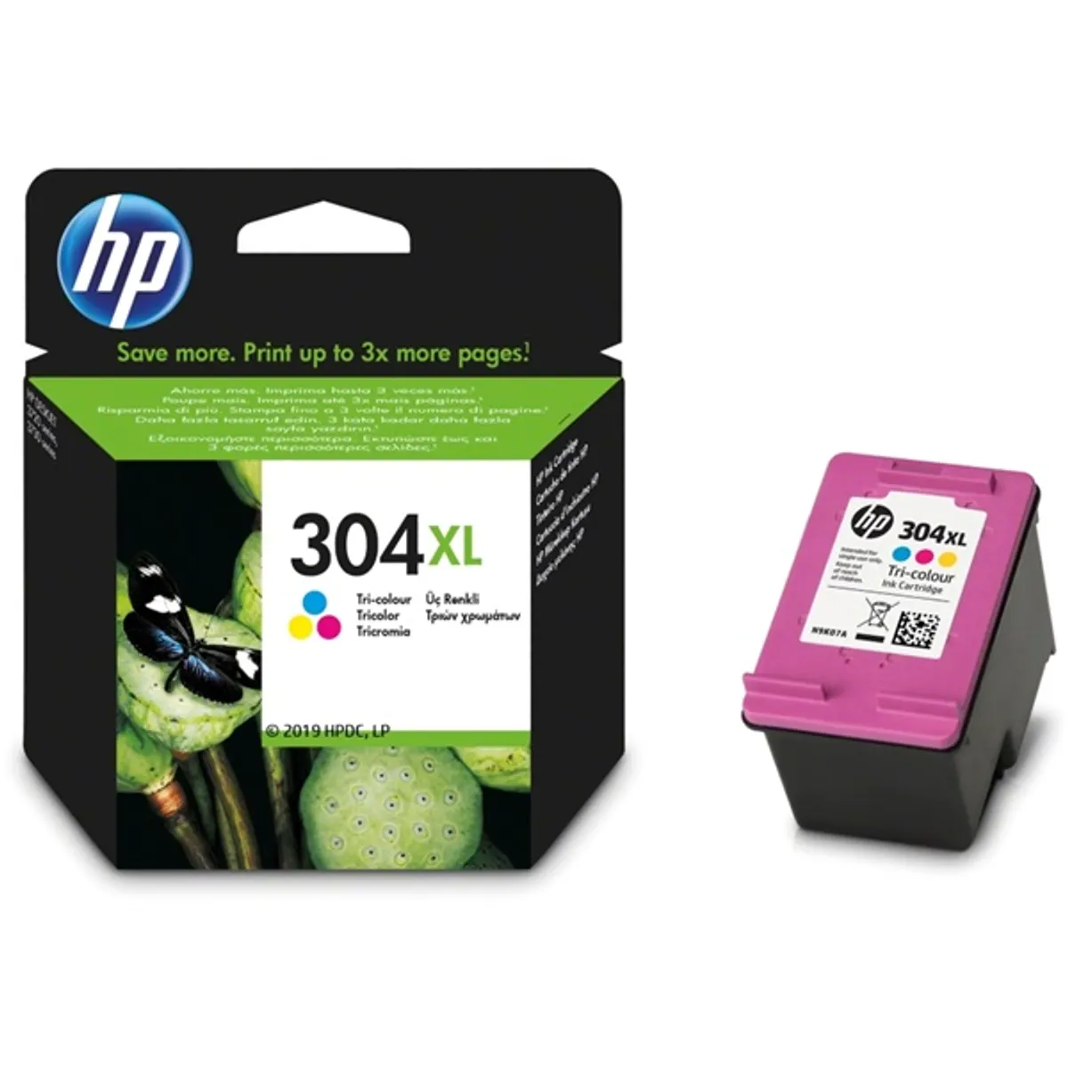 HP N9K07AE 304XL háromszínű tintapatron Szín: Színes #2
