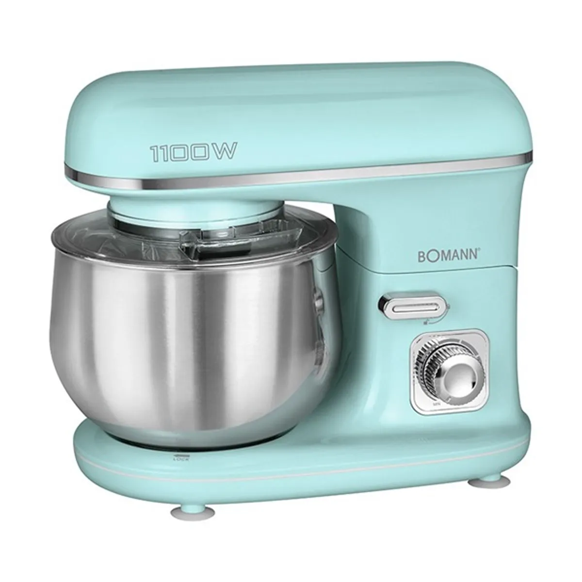 BOMANN KM 6030 CB menta zöld 1100 W 5 l rozsdamentes acél edény bolygó rendszerű forgás #1