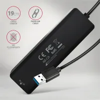 AXAGON HUE-C2A usb hub külső tápos 4-portos #5