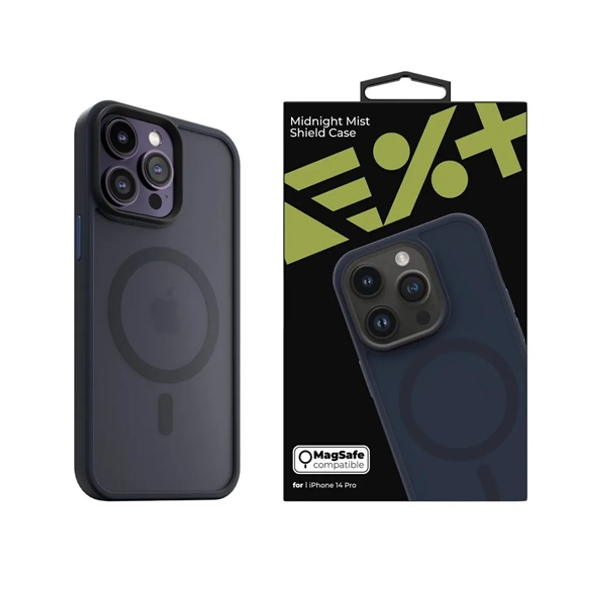 Nextone IPH-14PRO-MAGSF-MISTCASE-MN MistCase hátlap Szilikon Fekete iPhone 14 Pro MagSafe 6,1" #1