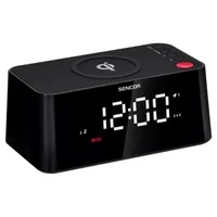 Sencor 35056747 ébresztőóra Qi töltővel 3,9" LED kijelző