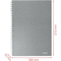 ESSELTE 628468 Colour'Breeze spirálfüzet A5 80 lap kockás FSC #5