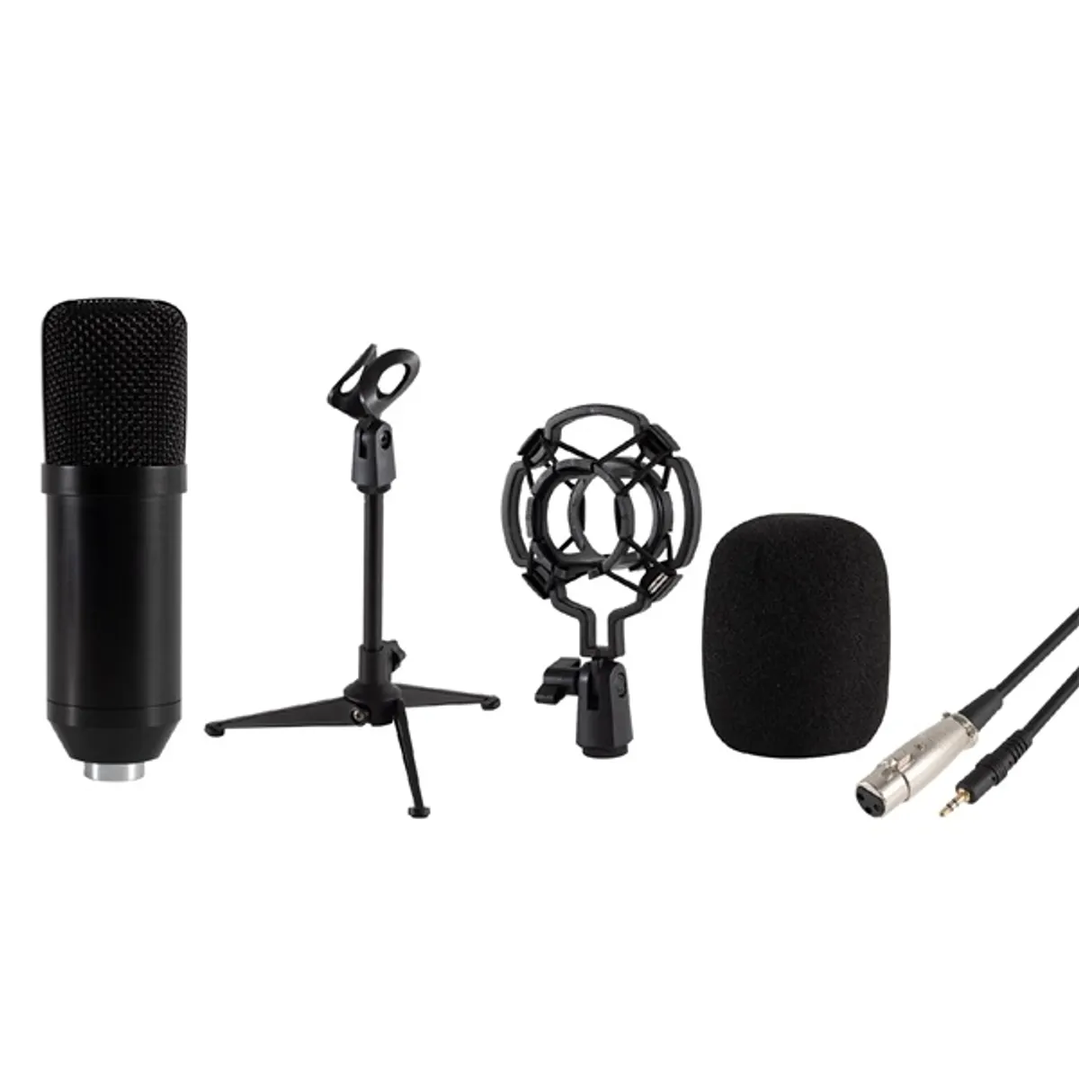 SAL M 12 stúdiómikrofon-szett XLR 2,4 m kábel 3,5 mm csatlakozóval #2